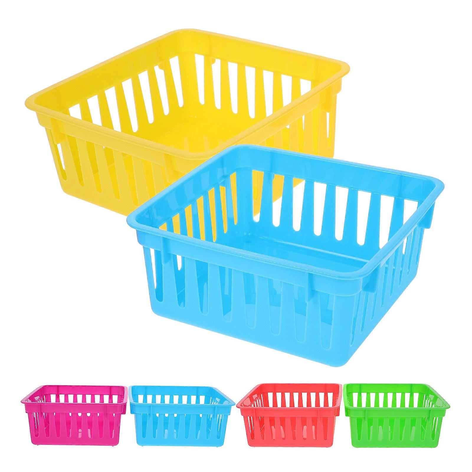 Plastic Storage Trays Small Pencil Buckets for Classroom Use 18Pcs