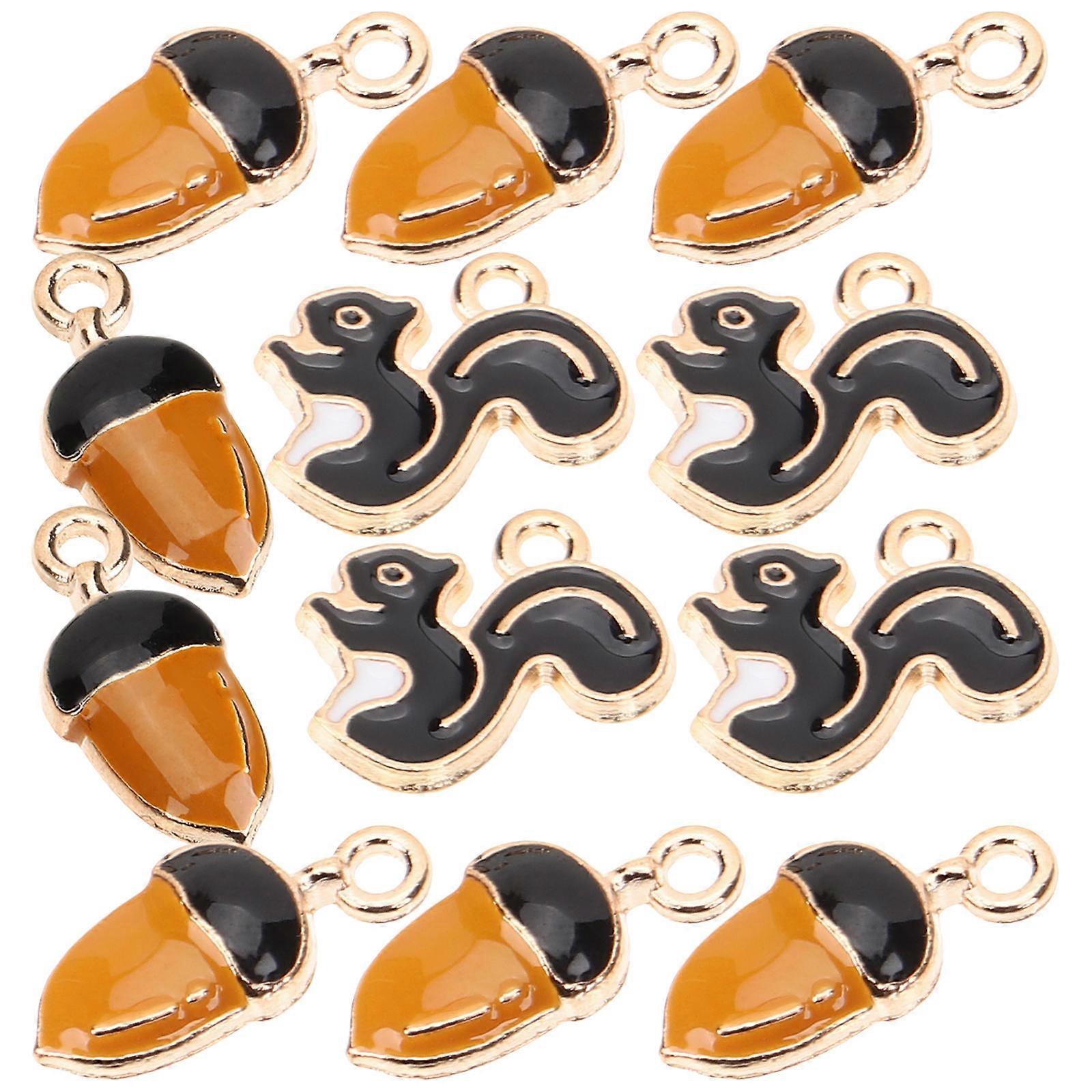 DIY Crafting Supplies 40 Pcs Alloy Charms Suitable For Keychains Workmanship 1.4x1.3CM Multi Color