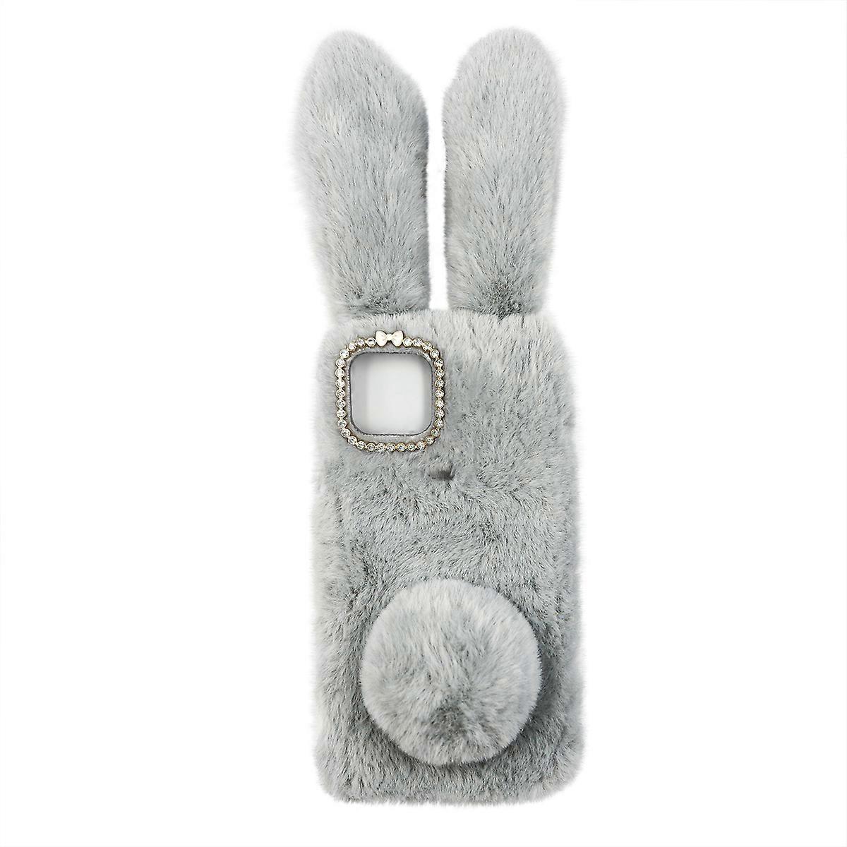 Smartphone Case Soft Phone Protector Plush Style for Pixel 5 Light Grey