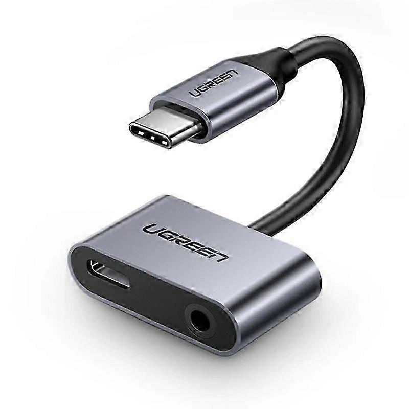 UGREEN Type C to 3.5 mm Earphone Jack Adapter 2 in 1 USB-C Audio Cable Converter Charging Splitter 2025