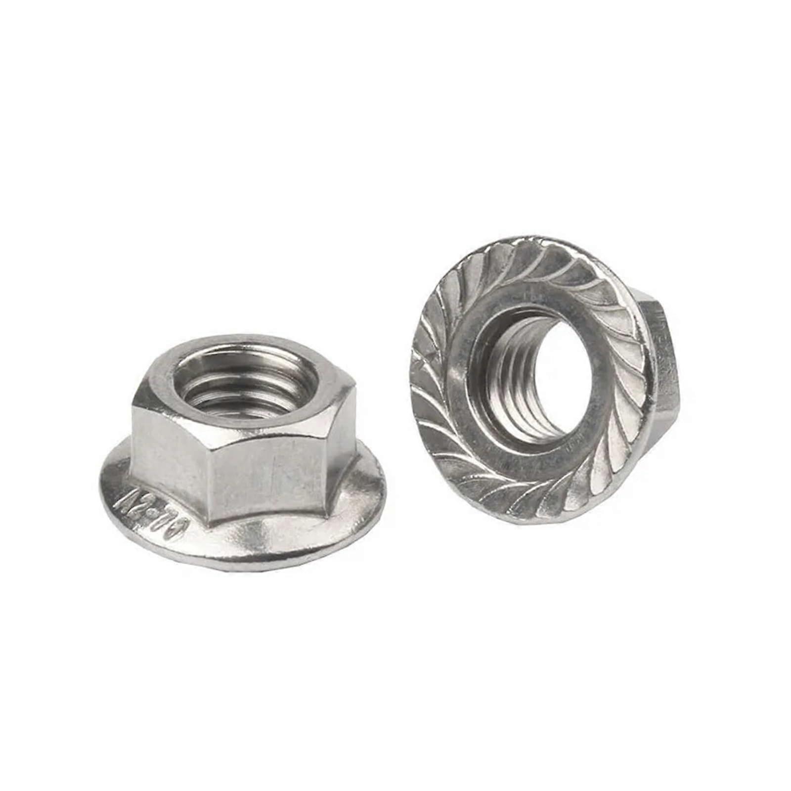 M3 M4 M5 M6 M8 M10 M12 A2-70 304 Stainless Steel Hex Flanged Lock Nut DIN 6923 M6 Size 20pcs