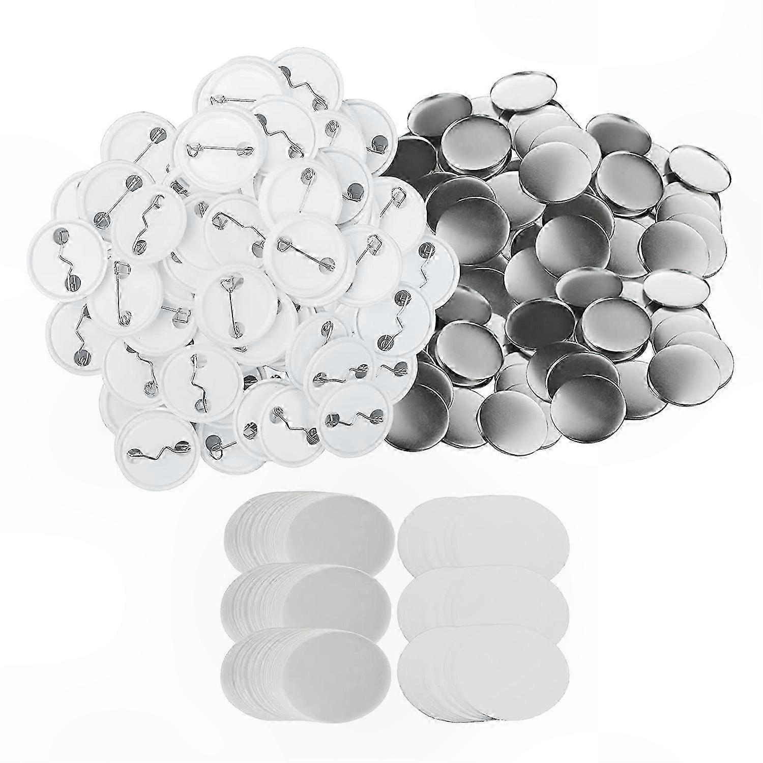 300 Sets Blank Button Badge Components for 58mm Button Maker