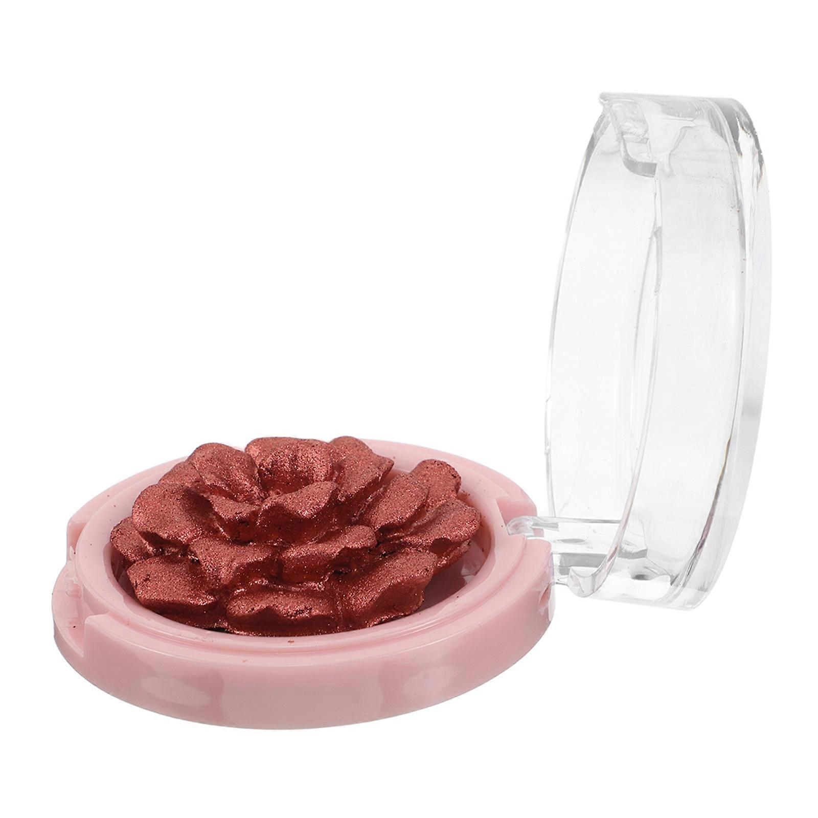 3D Sculpted Rose Shaped Highlighter for Special Events All Skin Types Elegant Design 1Set