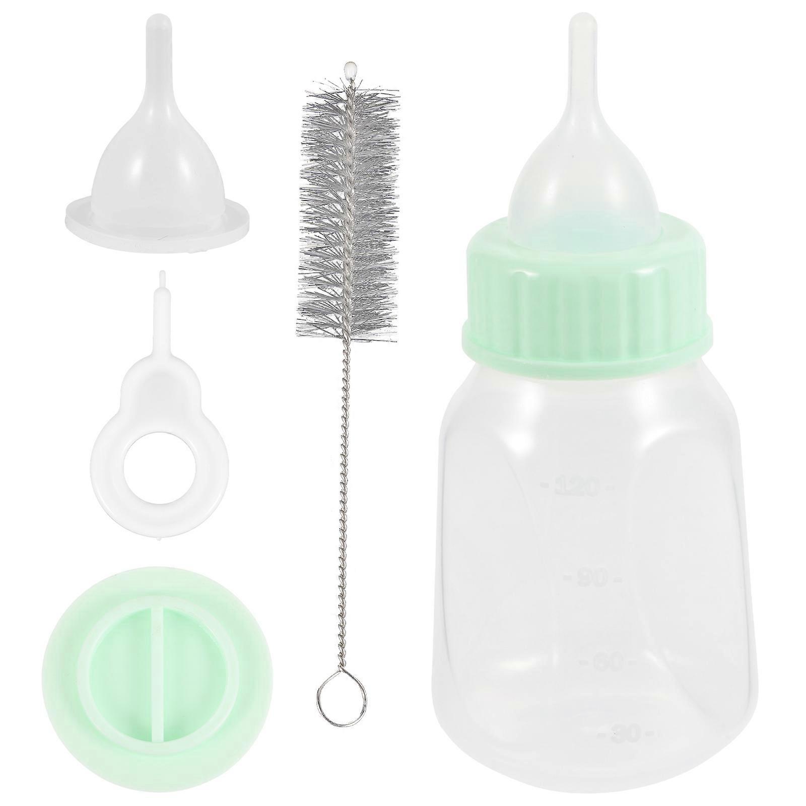 Pet Nursing Bottle Kit for Feeding 3Sets of Small Plastic Puppy Feeding Bottles