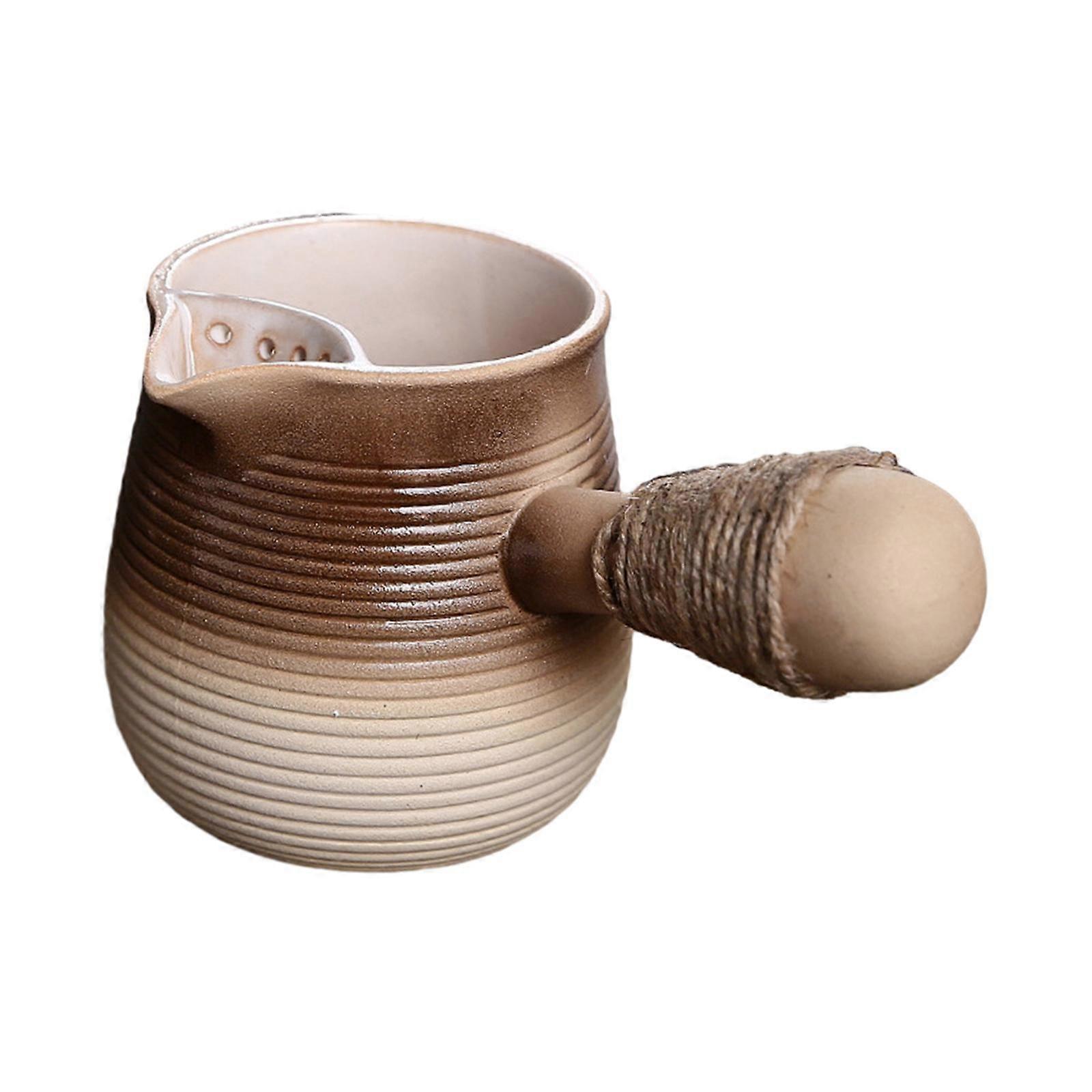 Ceramic Teapot Durable Loose Tea Pot Tea Maker for Kitchen Home Camping Style A