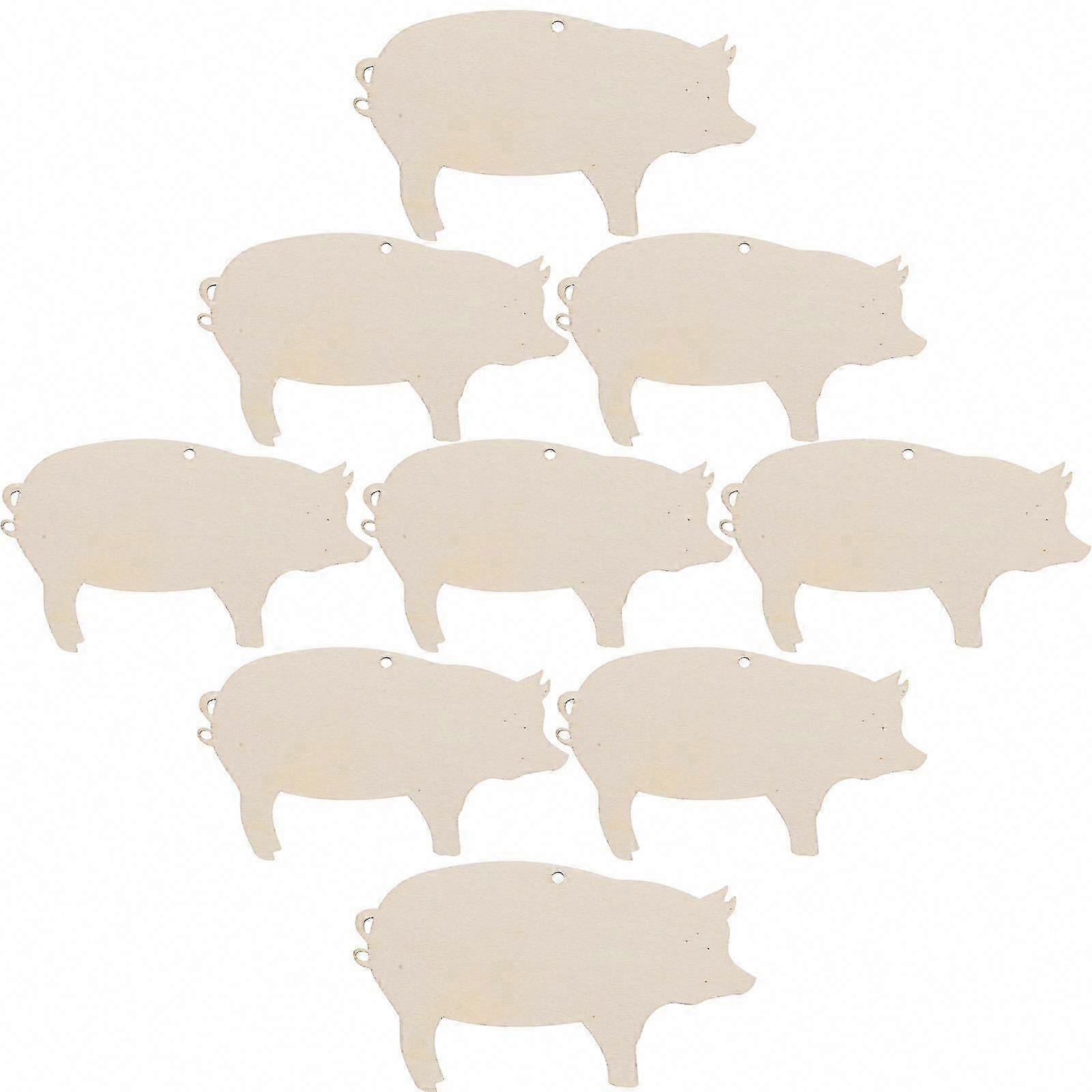 50Pcs Beige Pig Shape Label Tags for Weddings, Friends, Gift Giving, and Home Decor