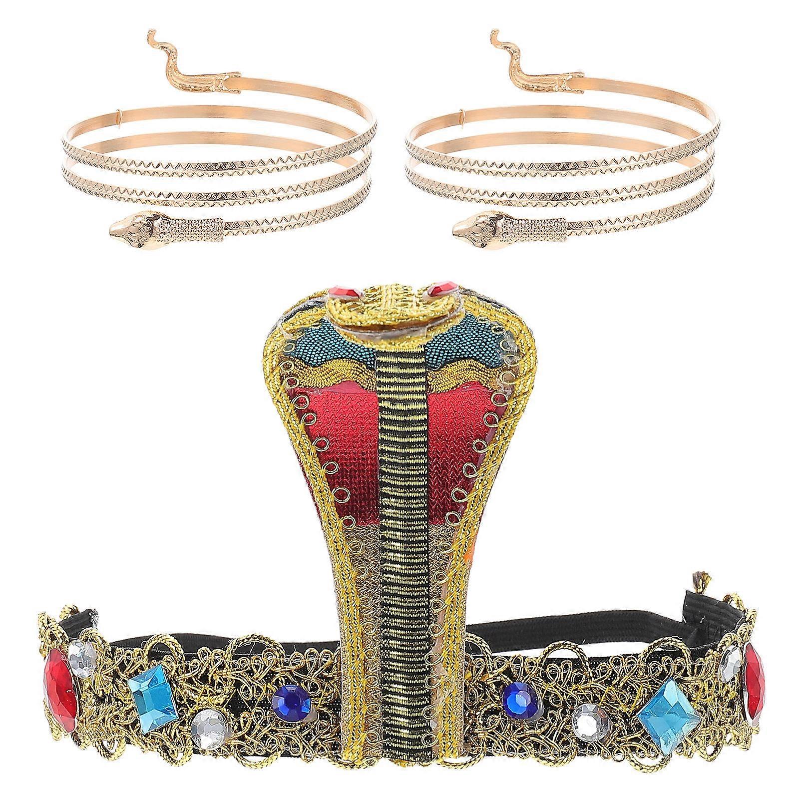 Egyptian Costume Accessories Set For Festivals Or Stage Performance In With Durable Design 4 Sets