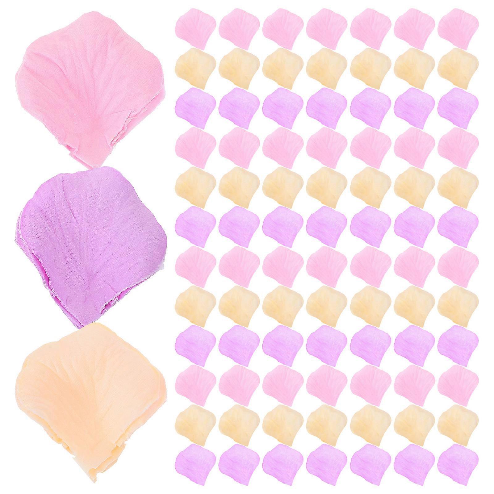 Simulation Rose Petals Ideal For Wedding Decorations Assorted Colors And Events 2Pcs