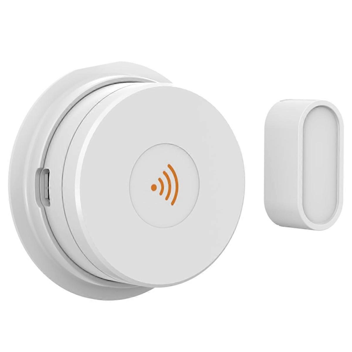 W100 Smart WiFi Bridge Gateway and Door Sensor Set for Smart Lockboxes, APP Control for Home Office Security