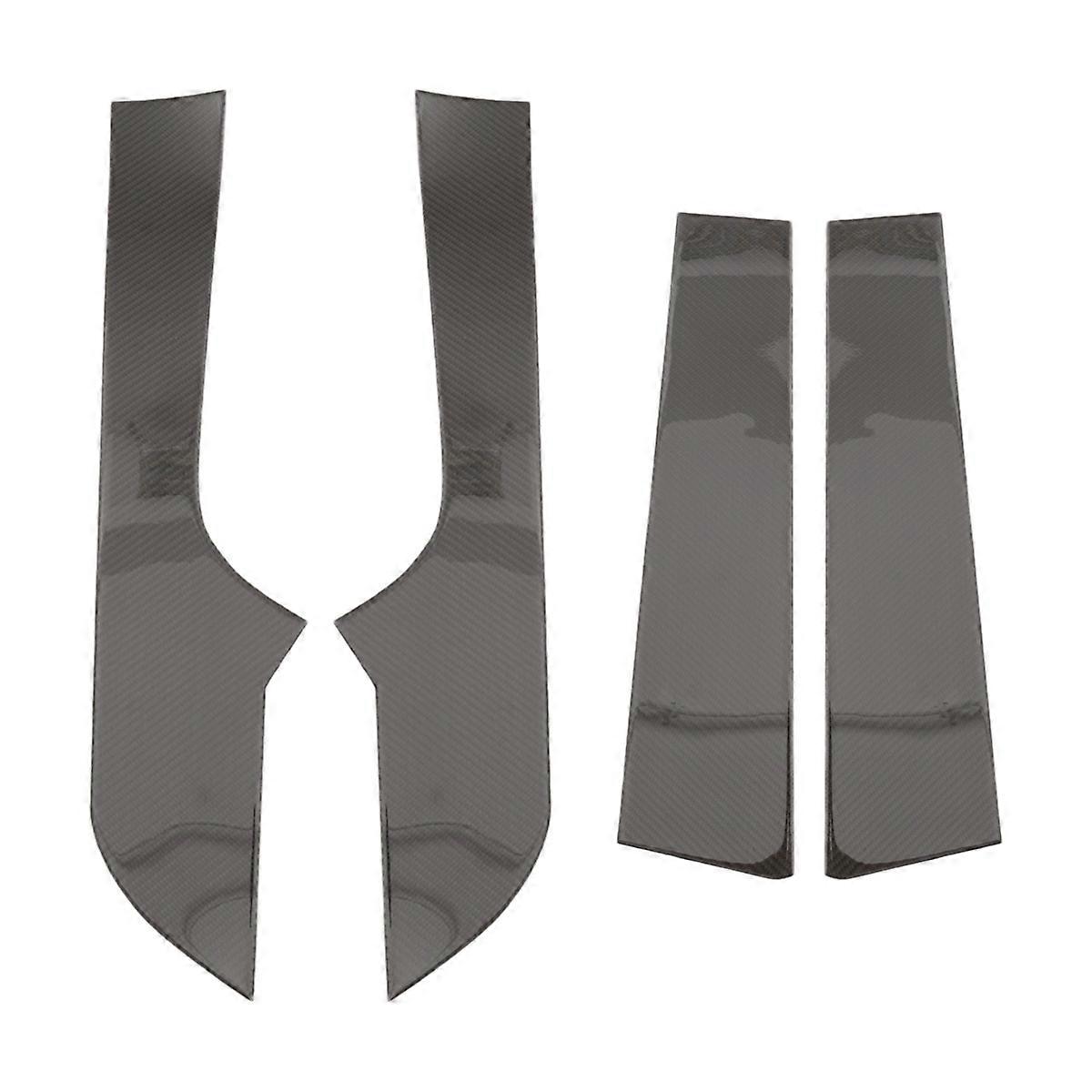 Carbon Fiber Center Console Side Gear Shift Panel Cover Trim