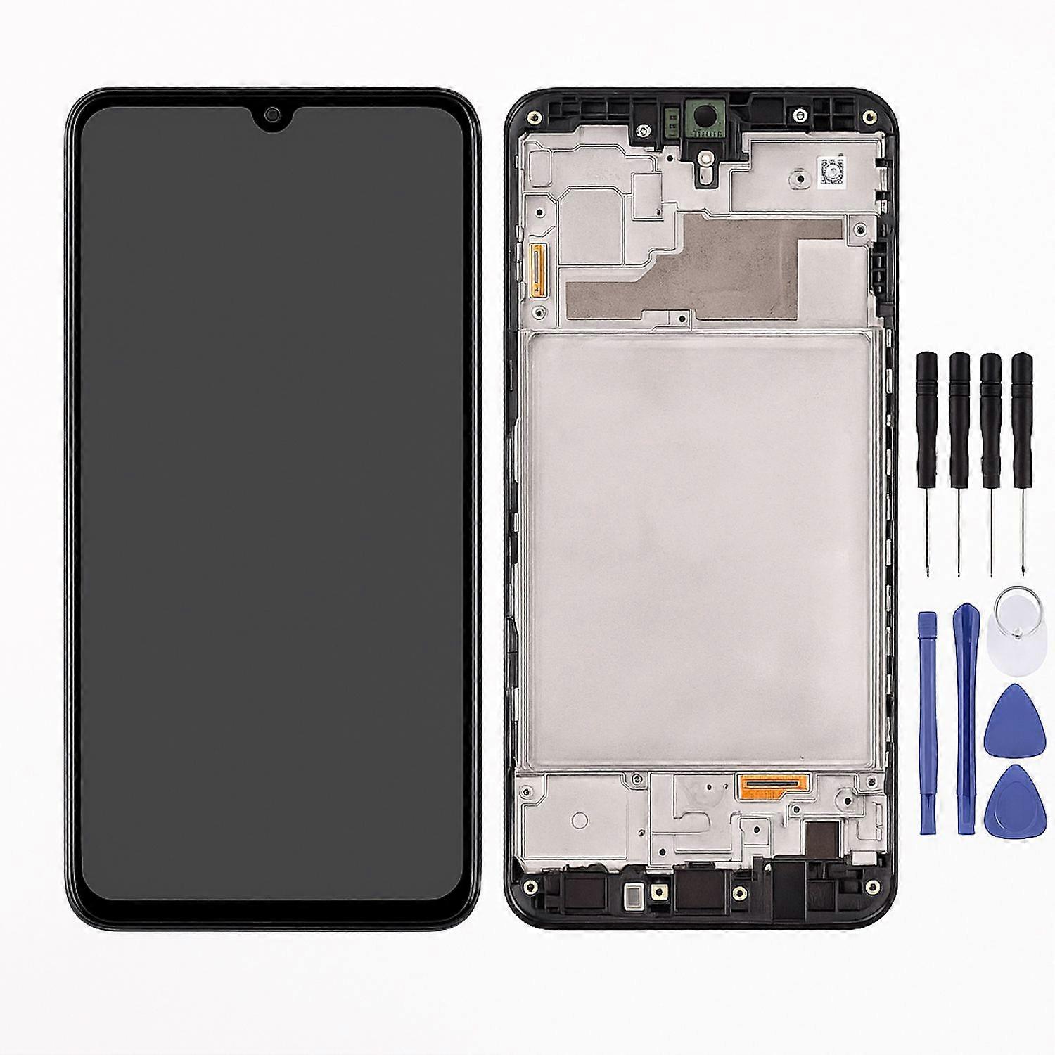 Samsung LCD Display with Frame for Galaxy A22 GH82-25944A Spare Part Black