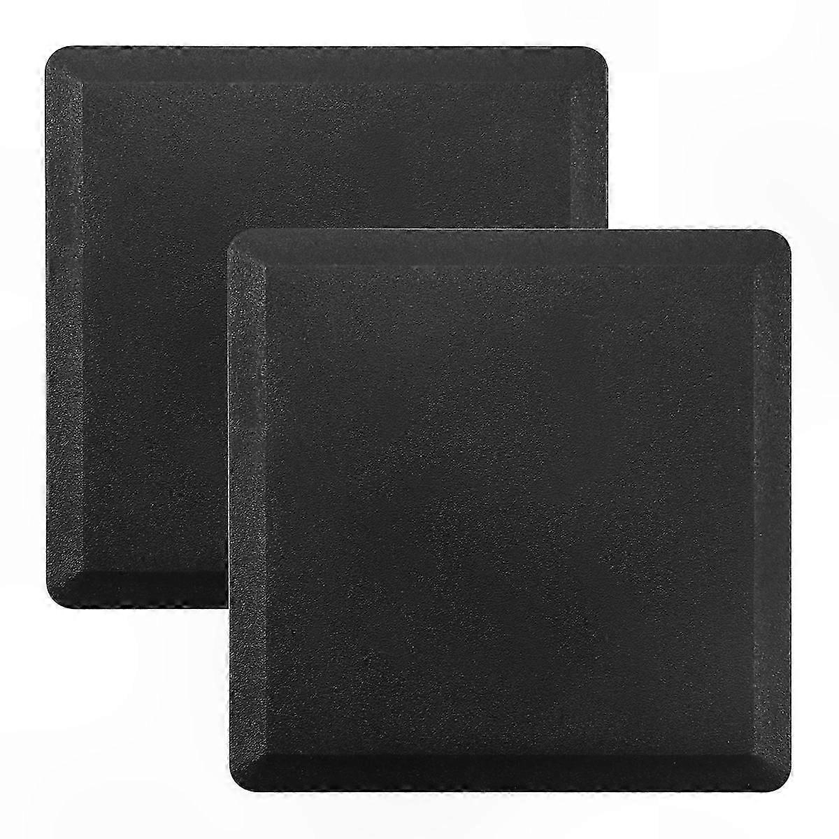 Square Plastic End Caps for 80mm x 80mm Tubes, 2-Pack Pipe Inserts Plugs