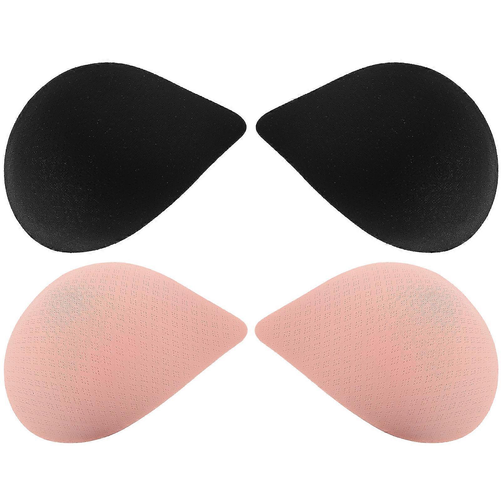 Breast Pad Latex Bra Pads Inserts for Women 2Pairs Soft and Lightweight Design