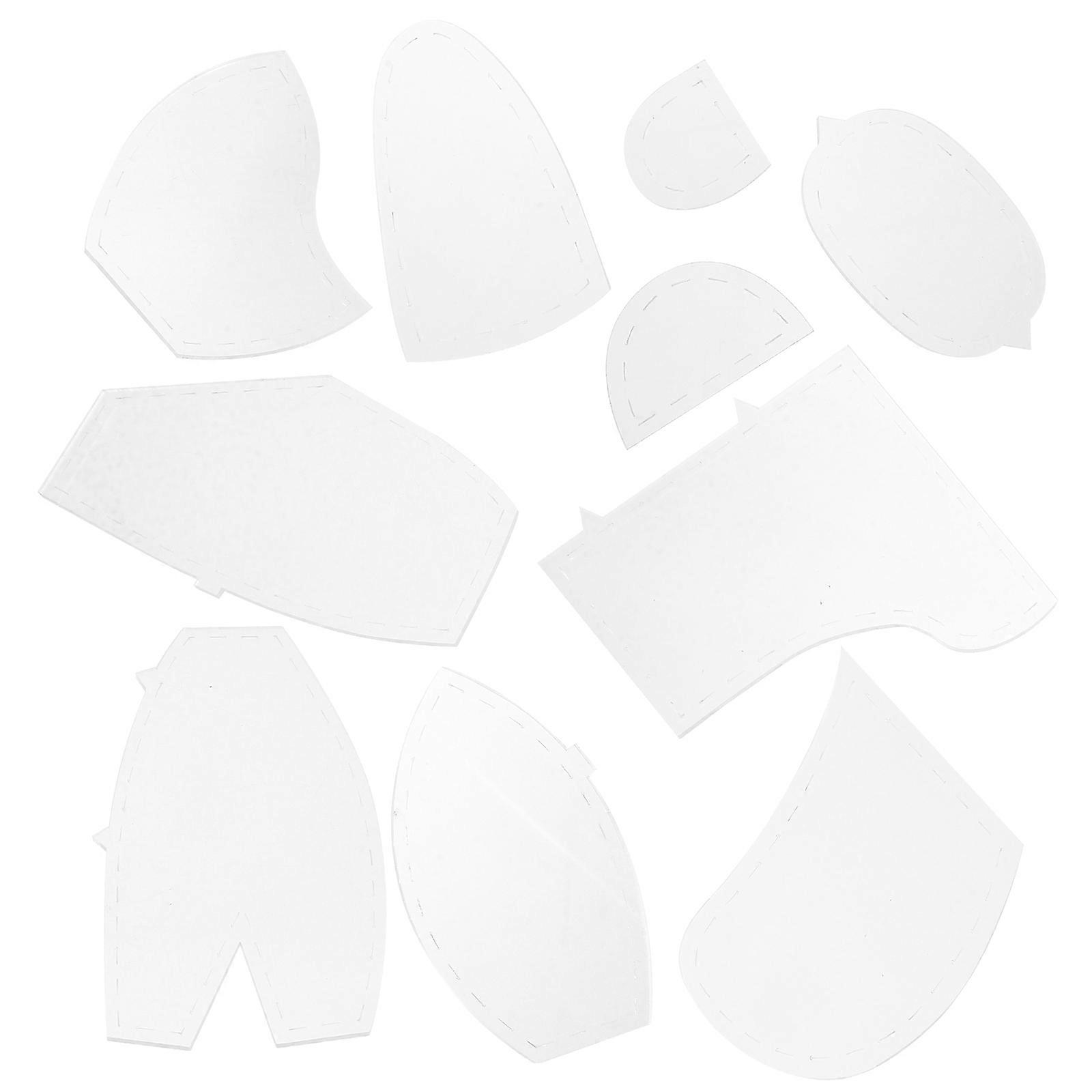 Acrylic Sewing Template Rulers Memory Bear Quilting Ruler for Craft 40Pcs