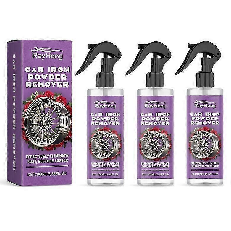 1-3x Wheel Rust Spray, Wheel Rust Spray Rim Rust Polishing Clean Wheel Rust Remover