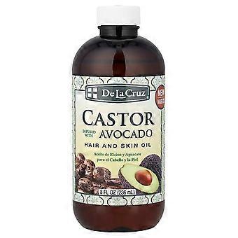 De La Cruz, Óleo para Cabelo e Pele, Rícino Infundido com Abacate, 236 ml (8 fl oz)