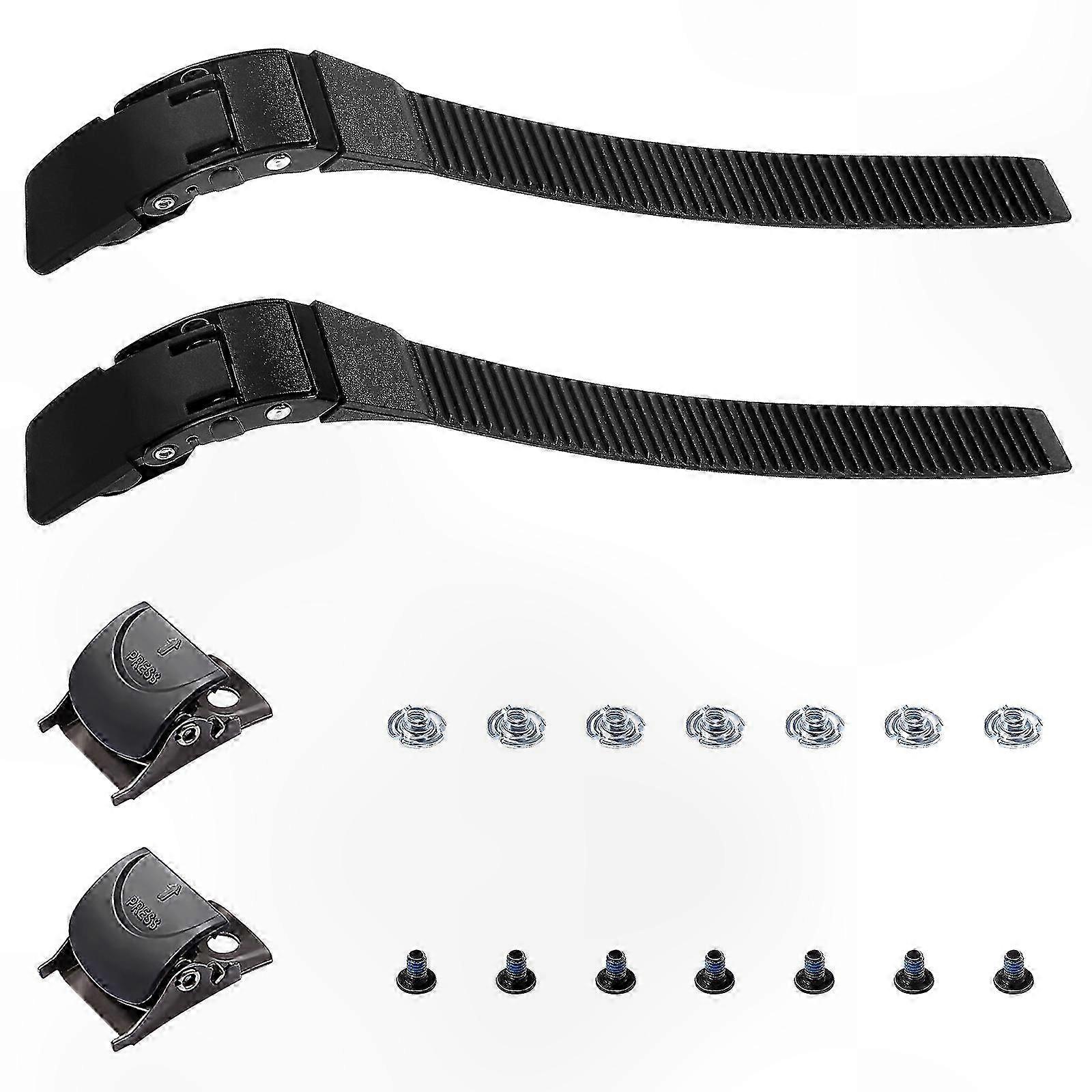 2 Sets Roller Skate Snowboard Binding Replacement Straps, Inline Skating Energy Strap Tool for Women
