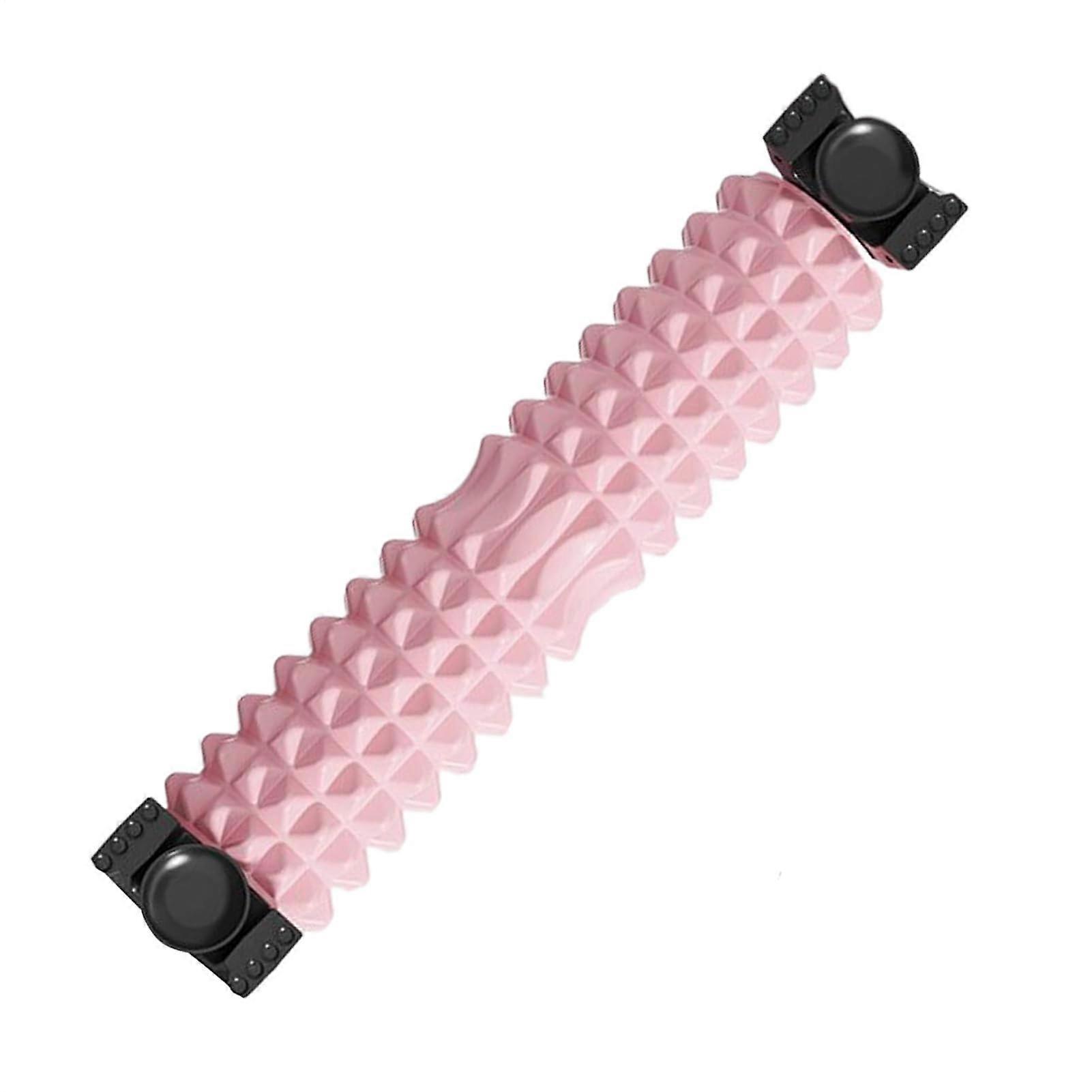 Yoga Roller 23Inch Foam Roller For Back Muscle Massager Stretcher Pink Deep Tissue Exercise Recovery Sleep