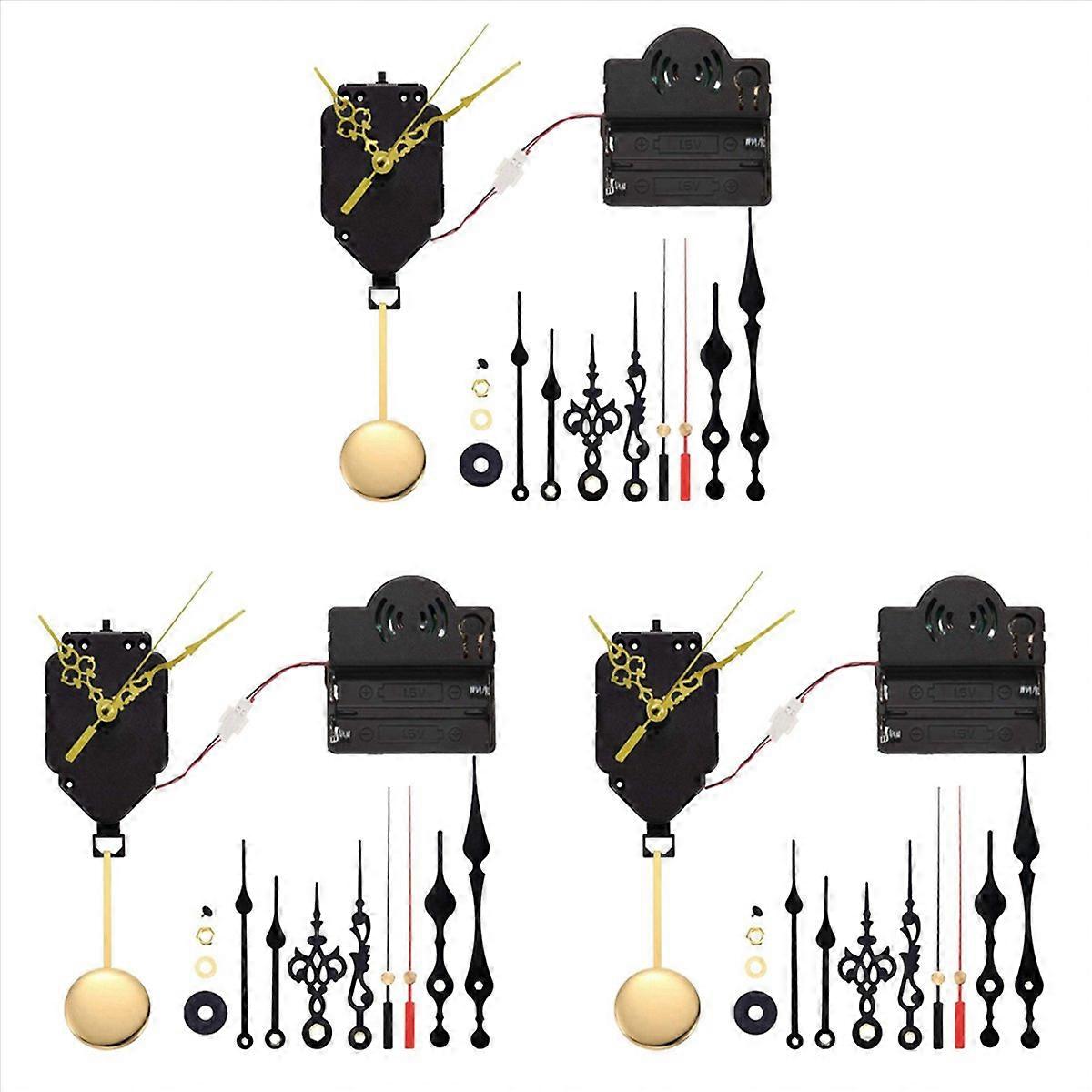 Quartz Pendulum Trigger Clock Movement Chime with 4 Pairs Clock Hands