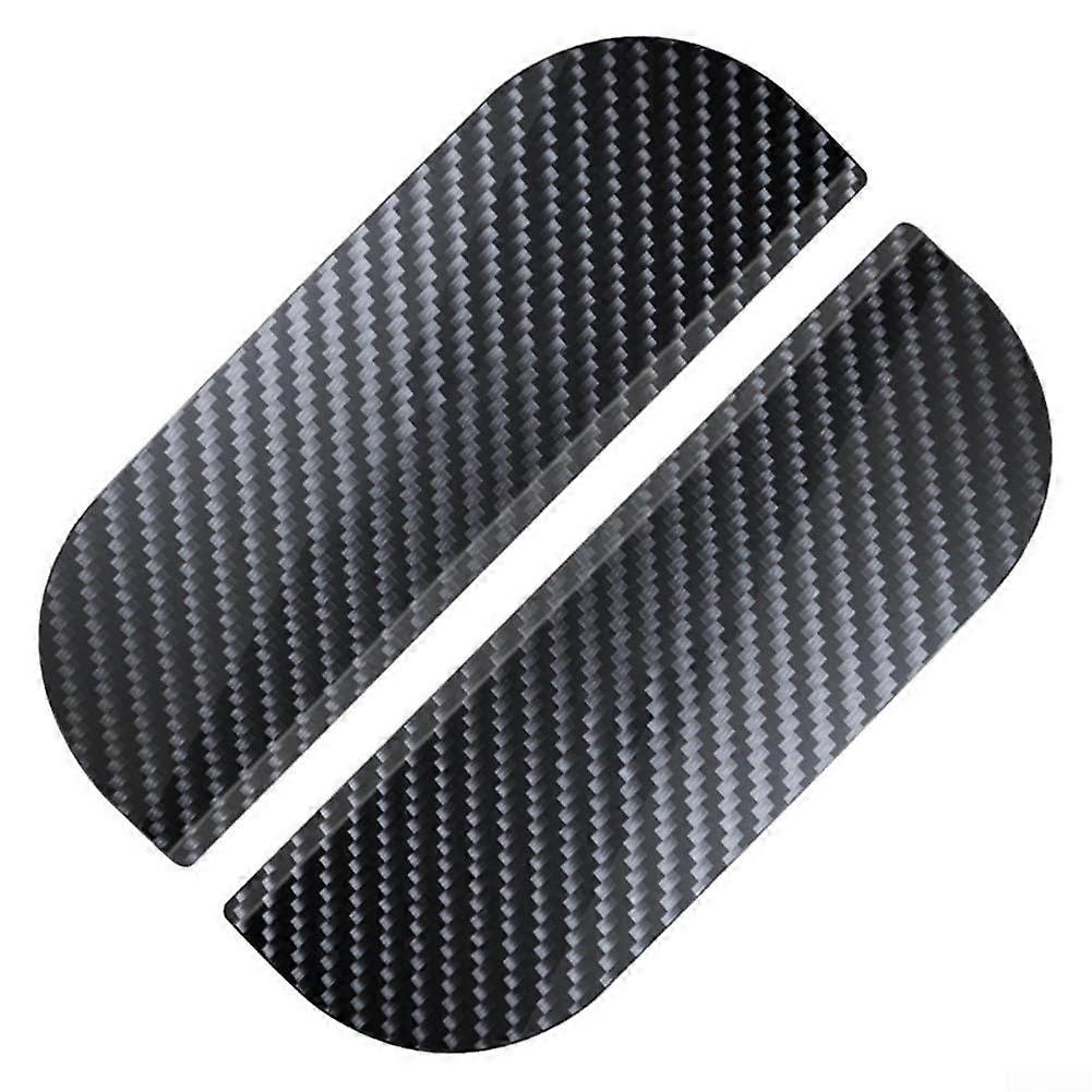 Car Rearview Mirror Rain Cover 2Piece Set SnapOn Rain Eyebrows With Carbon Fiber Pattern Universal Fit Most Vehicles