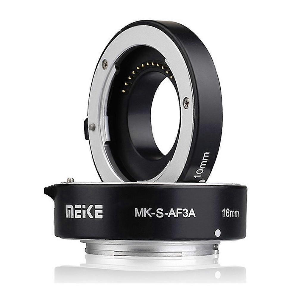 Meike MK-S-AF3A Metal Auto Focus Macro Extension Tube 10mm 16mm for Sony Mirrorless A6300 A6000 A7 A7SII NEX E-Mount Camera