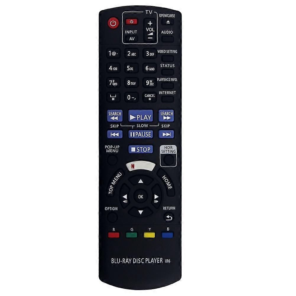 Fjärrkontrollbyte för Panasonic HD Blu-ray Disc-spelare