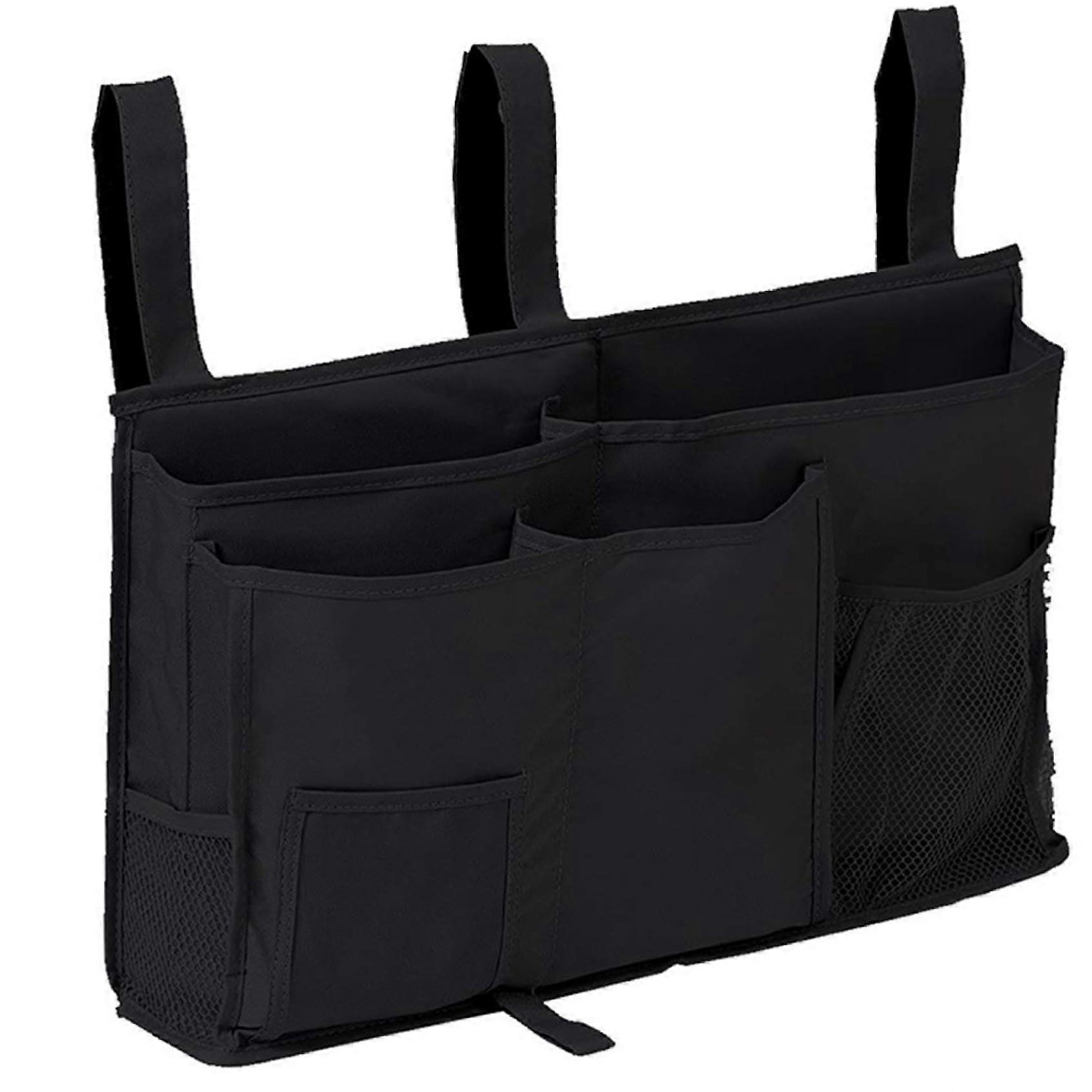 Bedside Caddy Oxford Cloth Bedside Storage Caddy MultiPocket Hanging Bed Organizer 3 Straps Dorm Bunk Bed Accessories