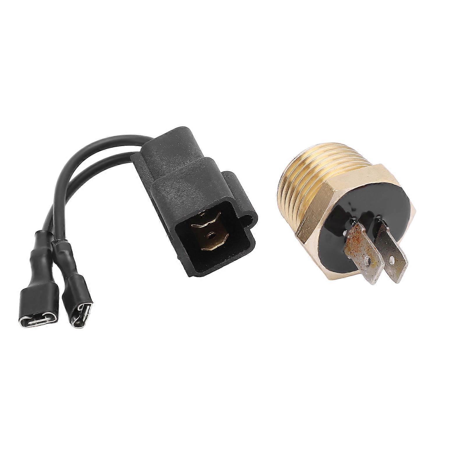 Thermal Fan Sensor Switch with Plug High Performance ABS Copper Replacement for Polaris Magnum ATV