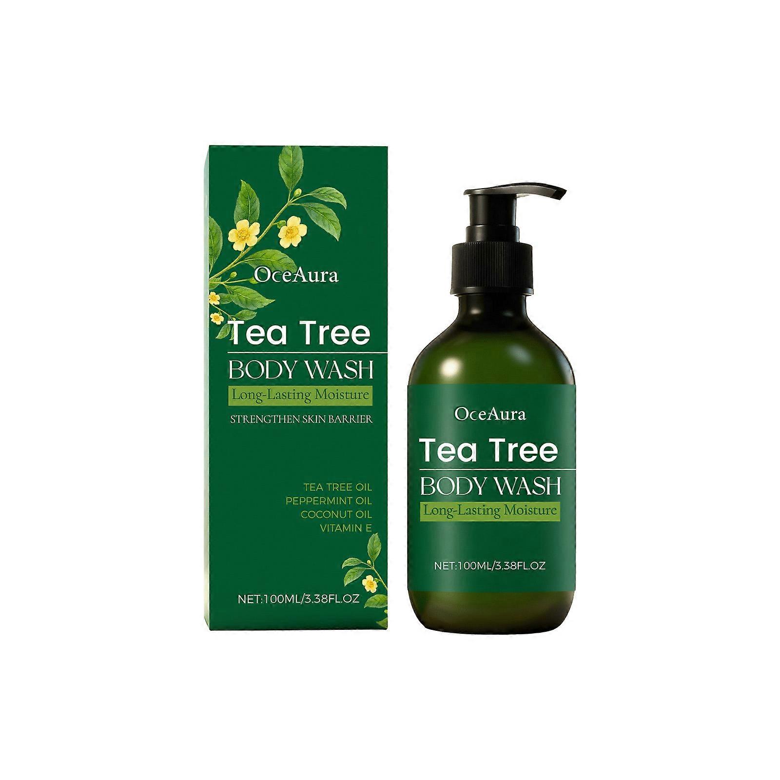 Tea Tree Refreshing Body Wash Is Hydrating, Nourishing, Refreshing, Moisturizing And Rich In Foam For Daily Cleansing And Bathing