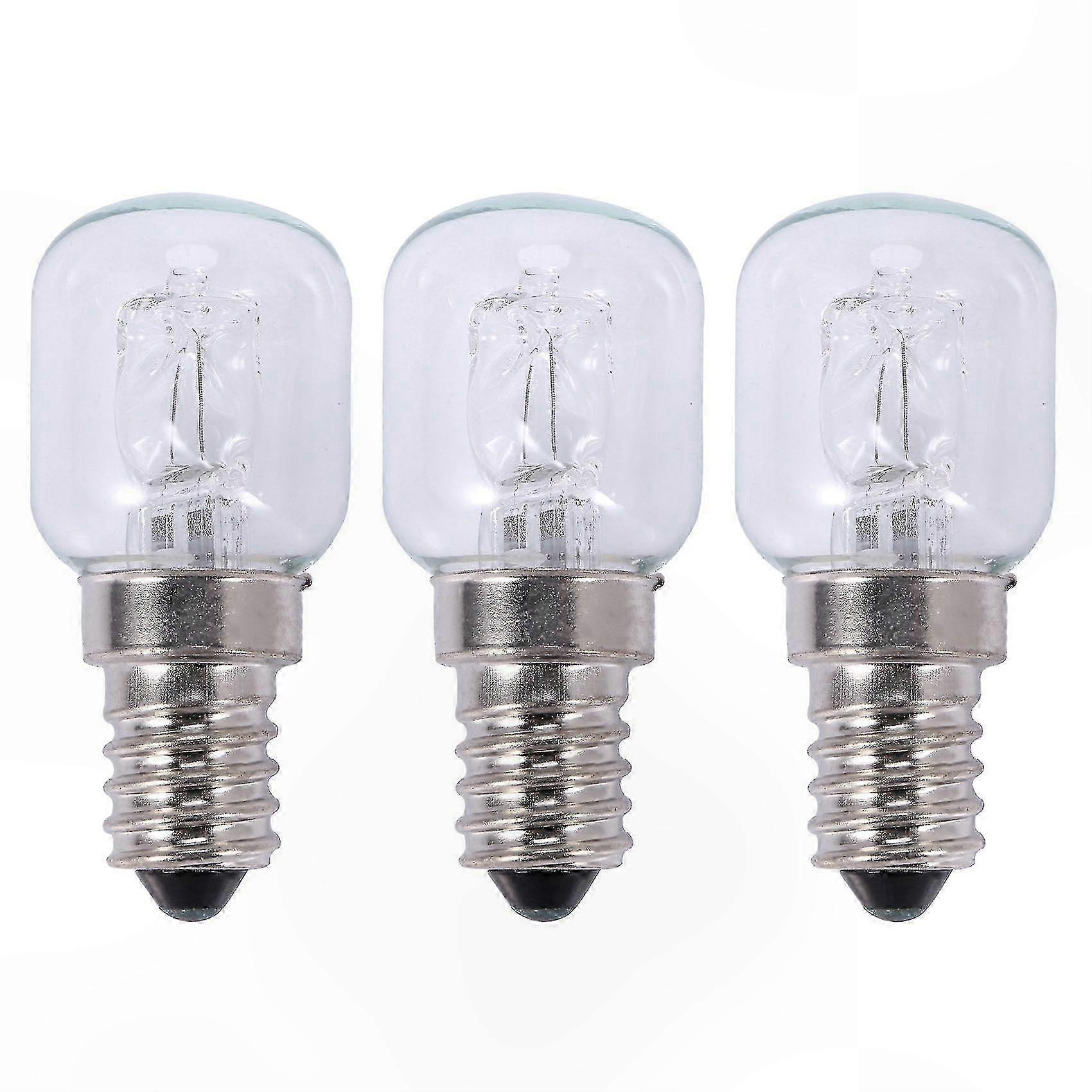 E14 Halogen Oven Bulb, 25W Quartz Bubble Bulb, 500°C High Temp Lighting Solution