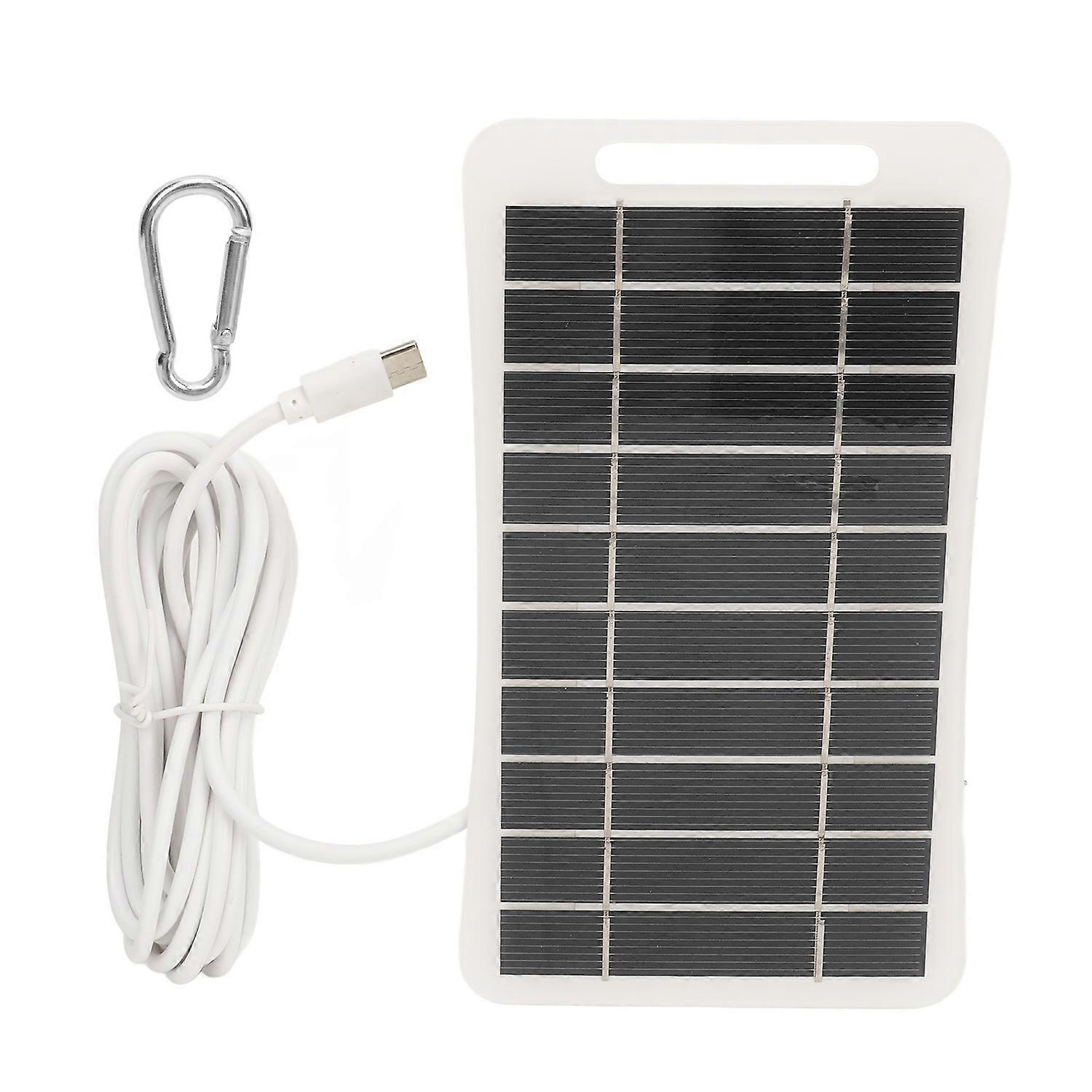 2W 5V Portable Solar Panel USB Type C High Efficiency Polycrystalline Silicon Mini Small Solar Panel