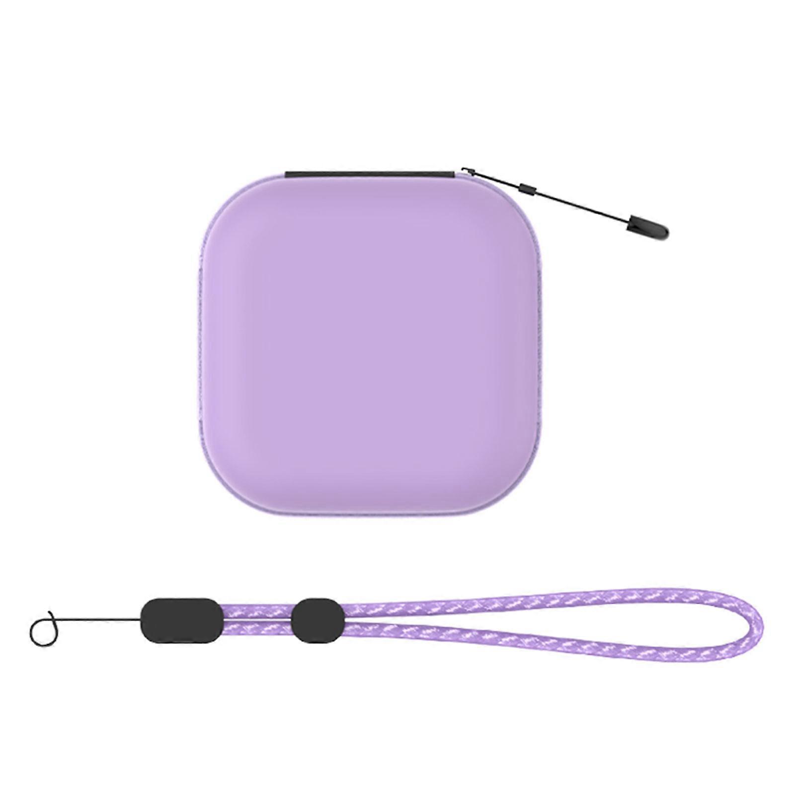Pouch for Punyrunzu Game Device Scratchproof Carrying Case Shockproof Storage Bag Hard Case with Lanyard  Purple