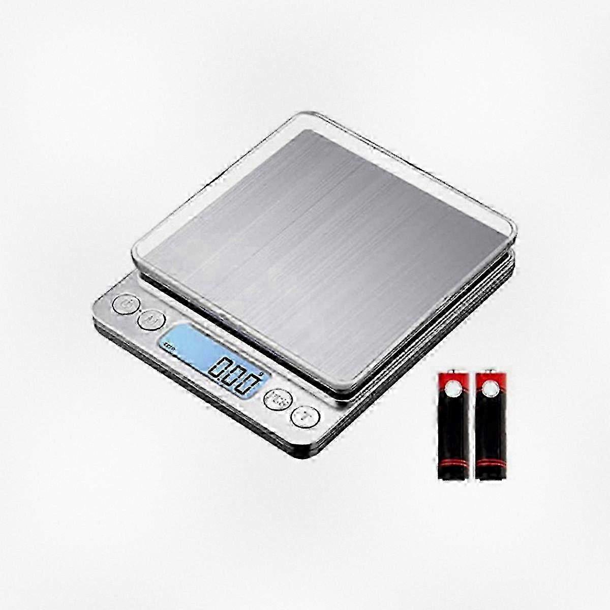 Compact 3kg 0.01g Precision Kitchen Scale, Mini Digital Food Scale with LCD Screen for Cooking Baking Measuring