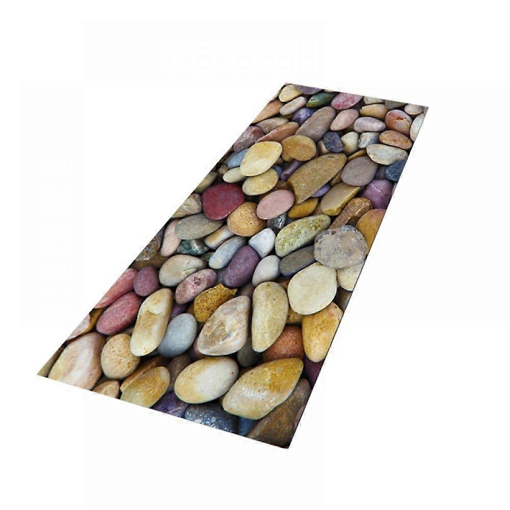 Runner Rug Rug Runner for Kitchen 3D Cobblestone Pattern Welcome Mat
