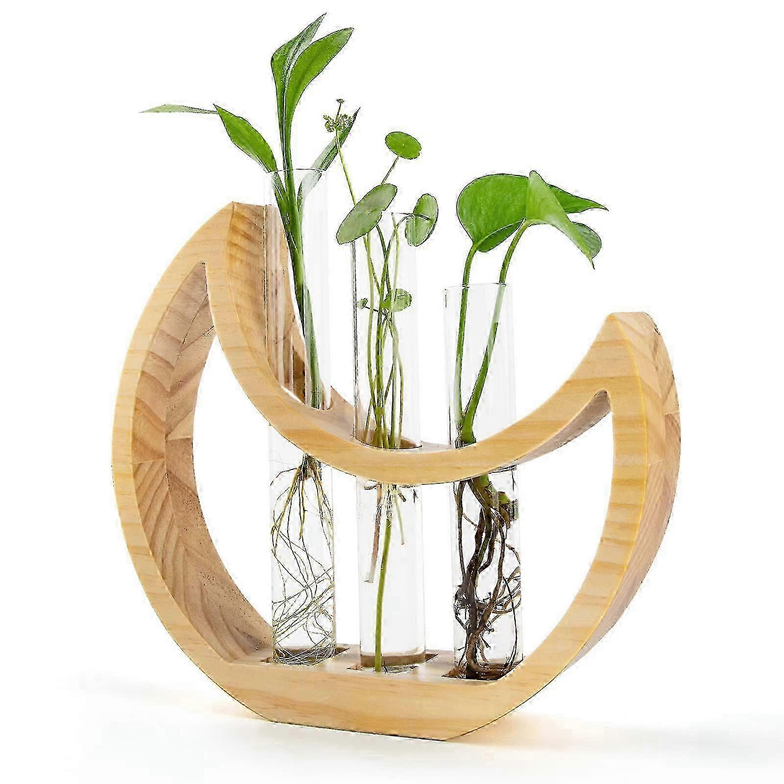 Crescent wall-mounted flower stand