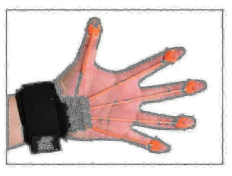 Finger Extensor Exerciser Hand Yoga Resistance Band Strength Trainer 75lbs