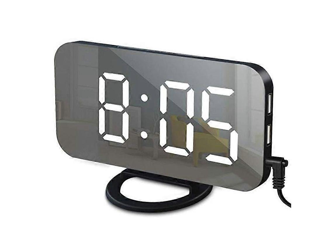 LED Digital Alarm Clock with Mirror