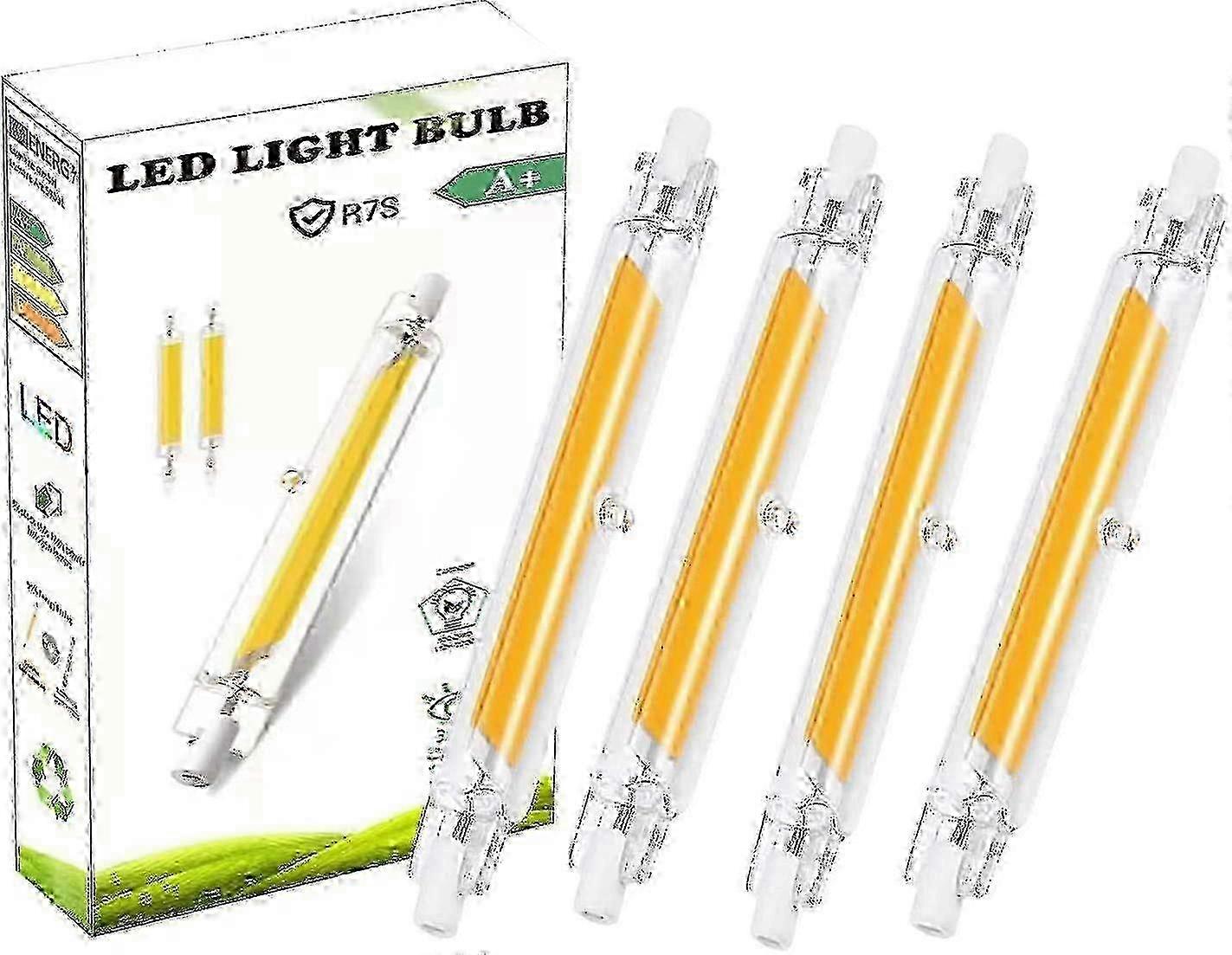 R7s Bulb 118mm Led 20w Dimmable Cool White 4000k Double Ended J Type Replacement Halogen 100w-200w Bulb 360beam Angle Pack Of 2