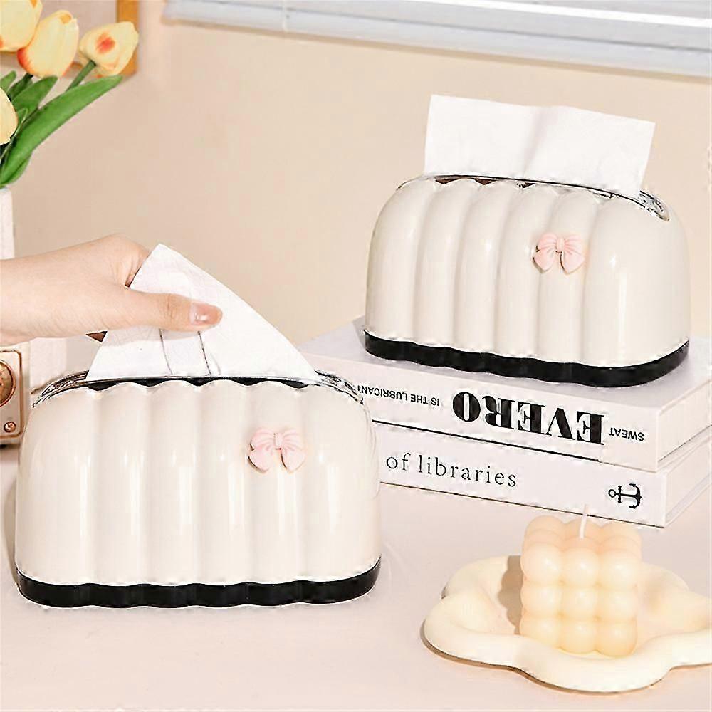 Premium Self-Healing Cream Tissue Box with Lift Function