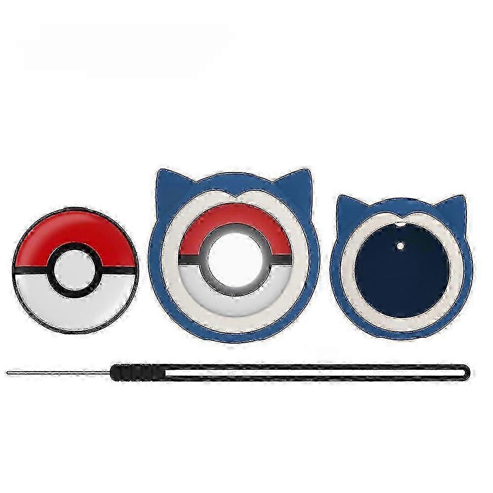 Protective Case for Pokmon GO Plus + 2023, Soft Silicone Cover Case for Poke GO Plus with Wrist Strap