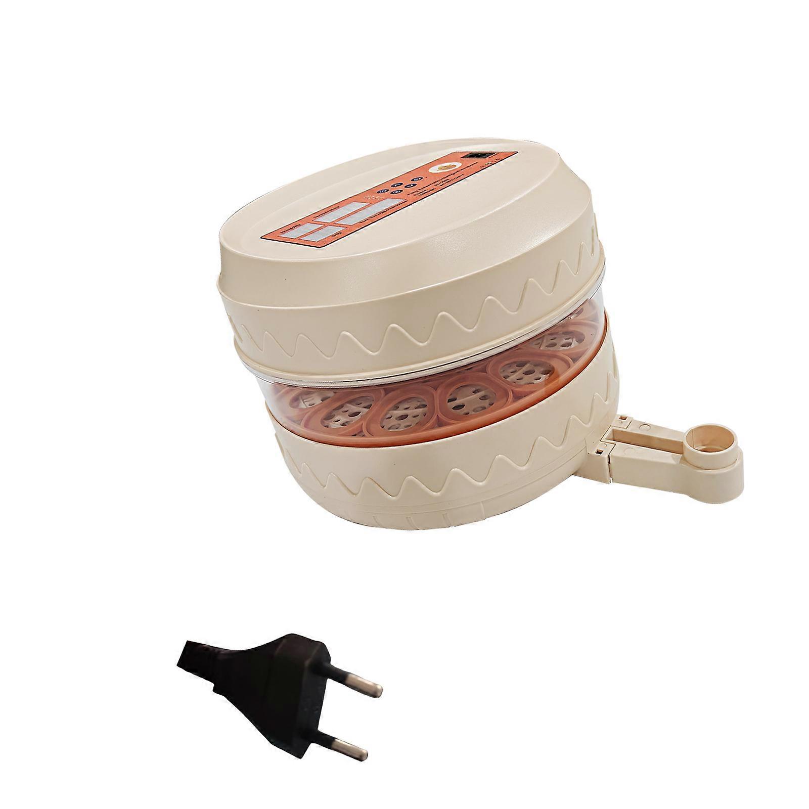 20 Eggs Chicken Bird Incubator Hatching Machine for Hatching Chicken Duck Quail Automatic Intelligent Farm Supplies  Yellow