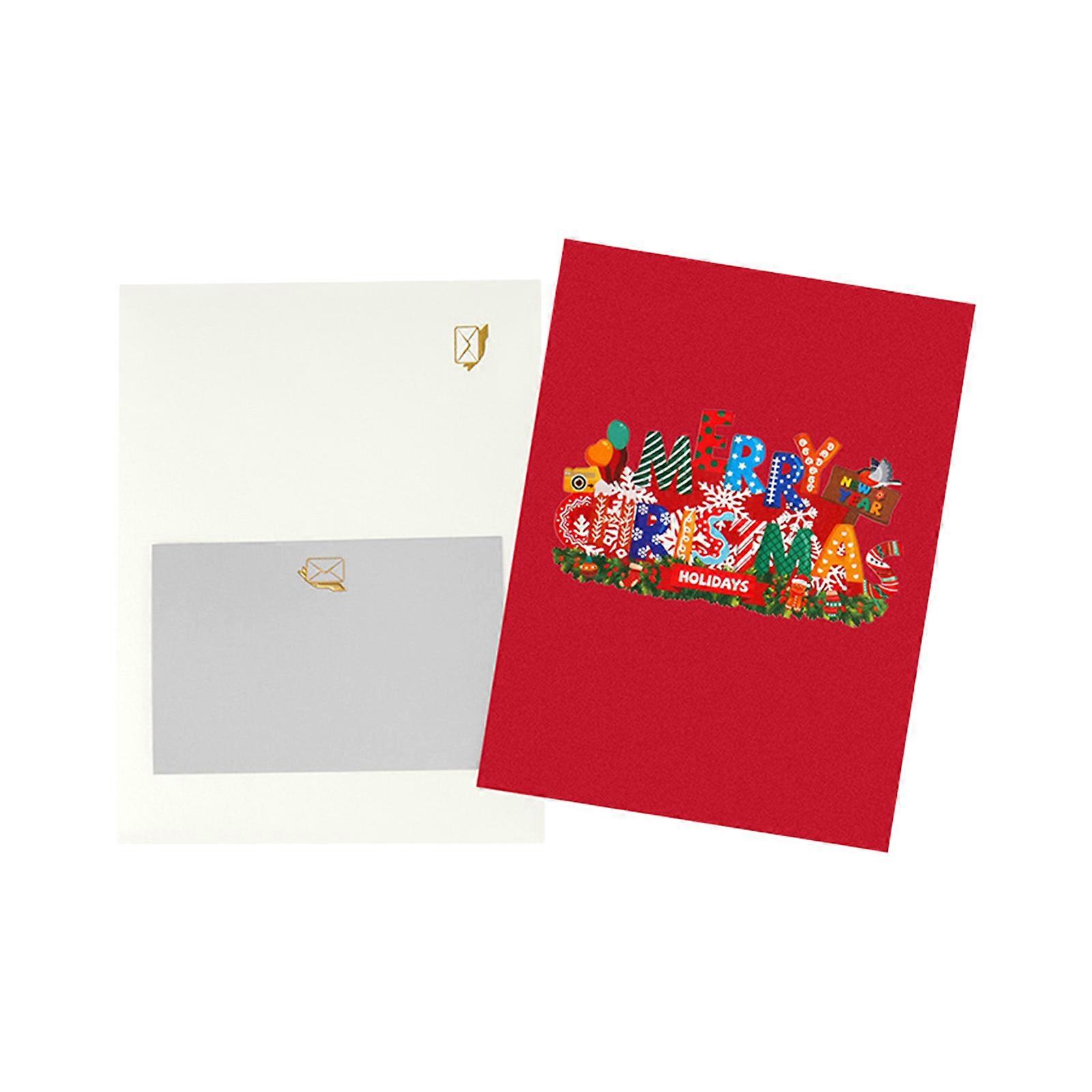 Popup Greeting Card With LED Light Effect And Enchanting Music Invitation Card For Christmas Weddings Anniversaries Multicolor