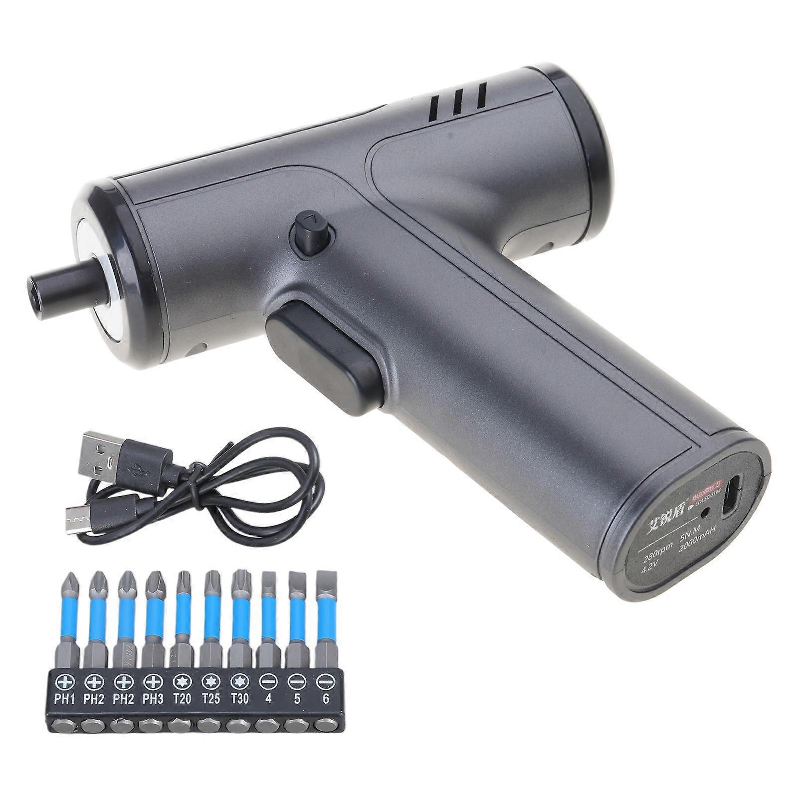 Sturdy Quality Electric Drill Set Reliable Hand Electric Drill Tool Set Designed For Construction And Assembly Multicolor