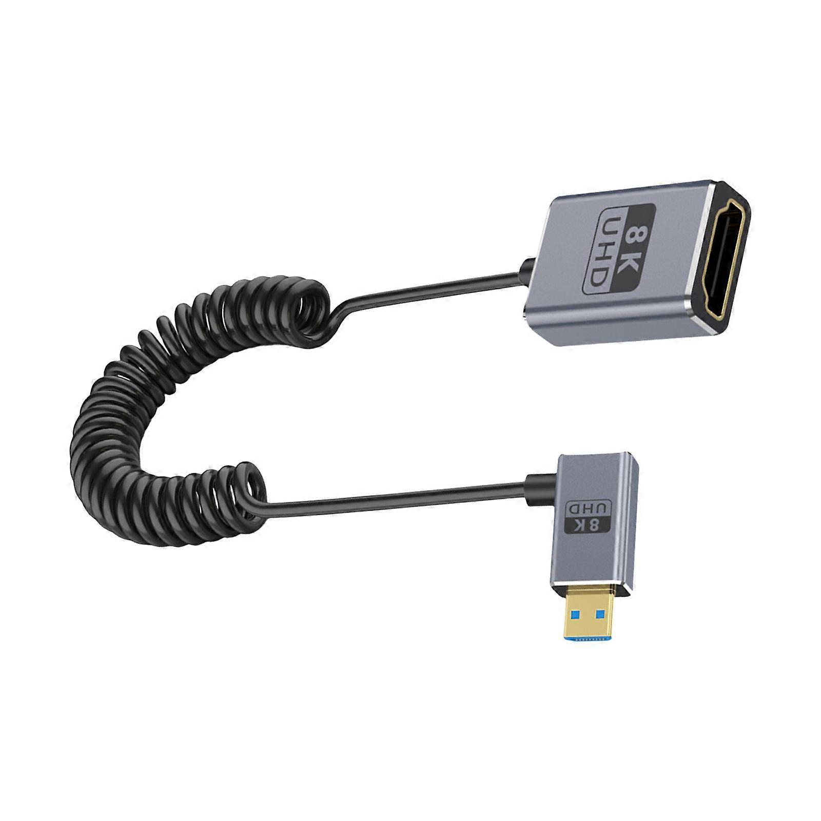 2.1 version 8K60hz Cable Microed to Standard 48Gbps Fast Speed Dynamic Support 4K120Hz Coaxial Design Flexible Cord Multicolor