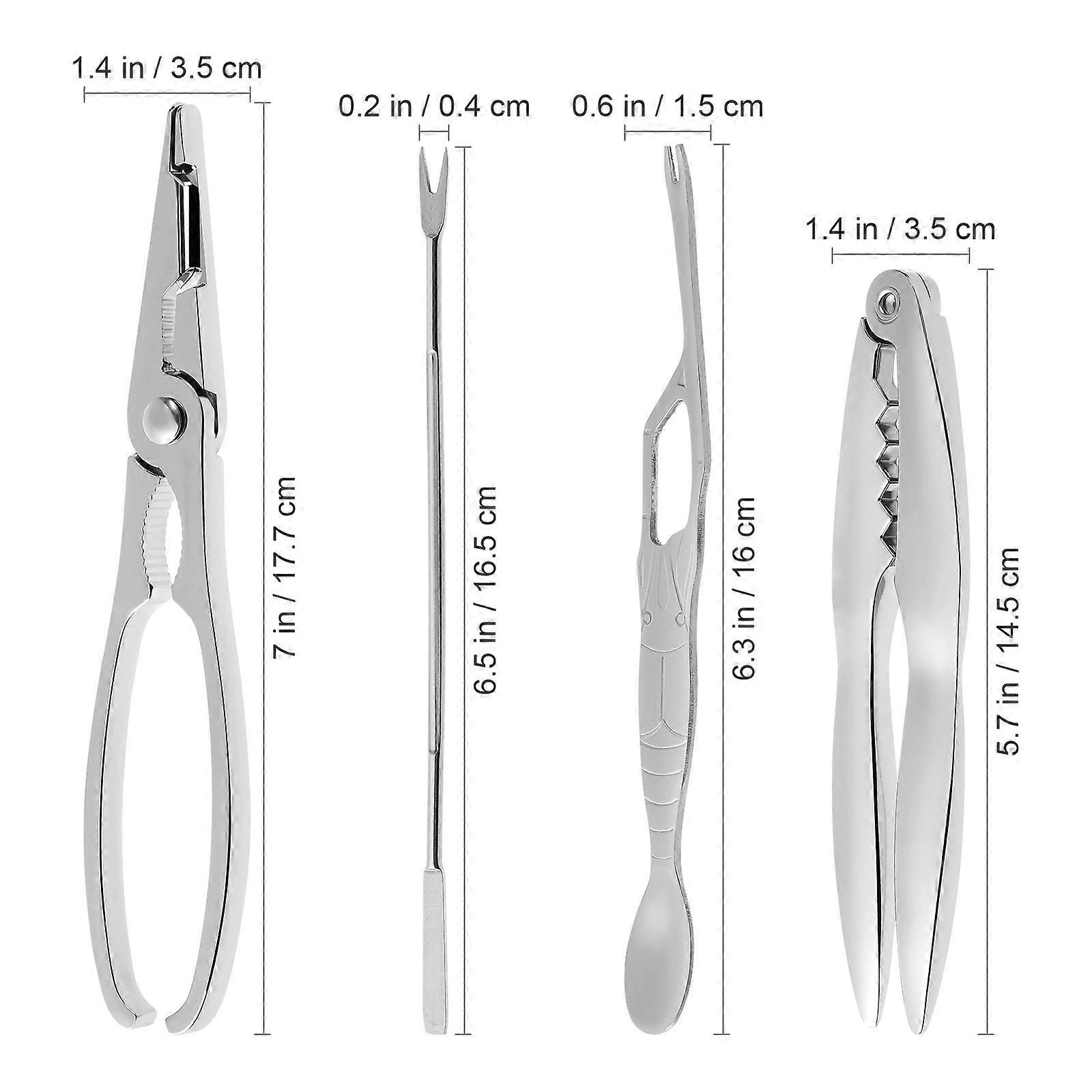 Kitchen Accessories Stainless Steel Crab Peel Tools for Seafood 1Set