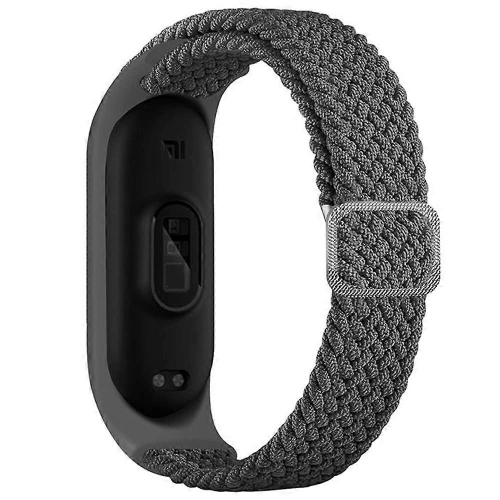Braided Solo Loop Strap, Adjustable Nylon Sport Wristband, 2.2cm Grey