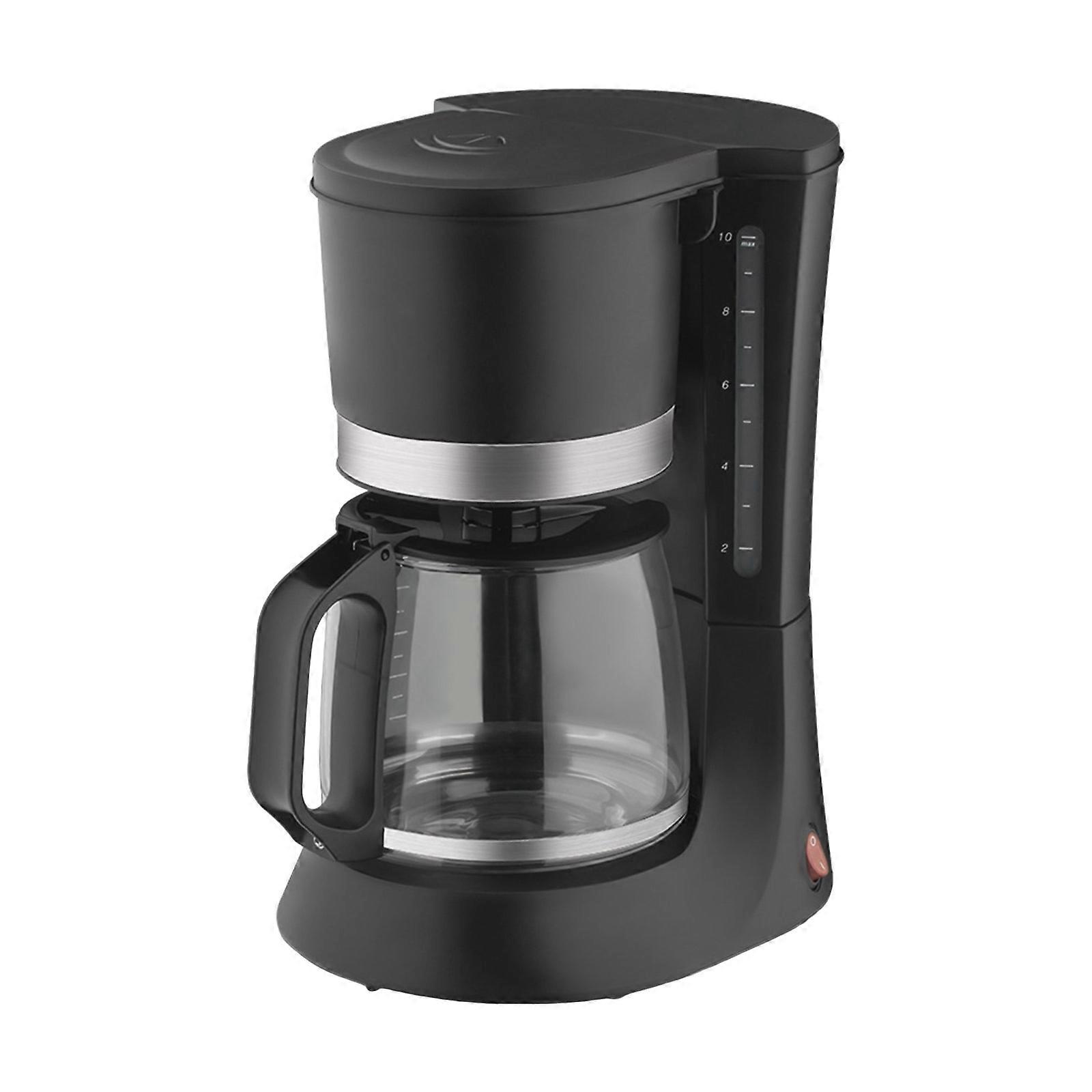 600ml Large Capacity Coffee Machine Automatic Drip Coffee Maker with Glass Carafe Energy Efficient Home Appliance Multicolor