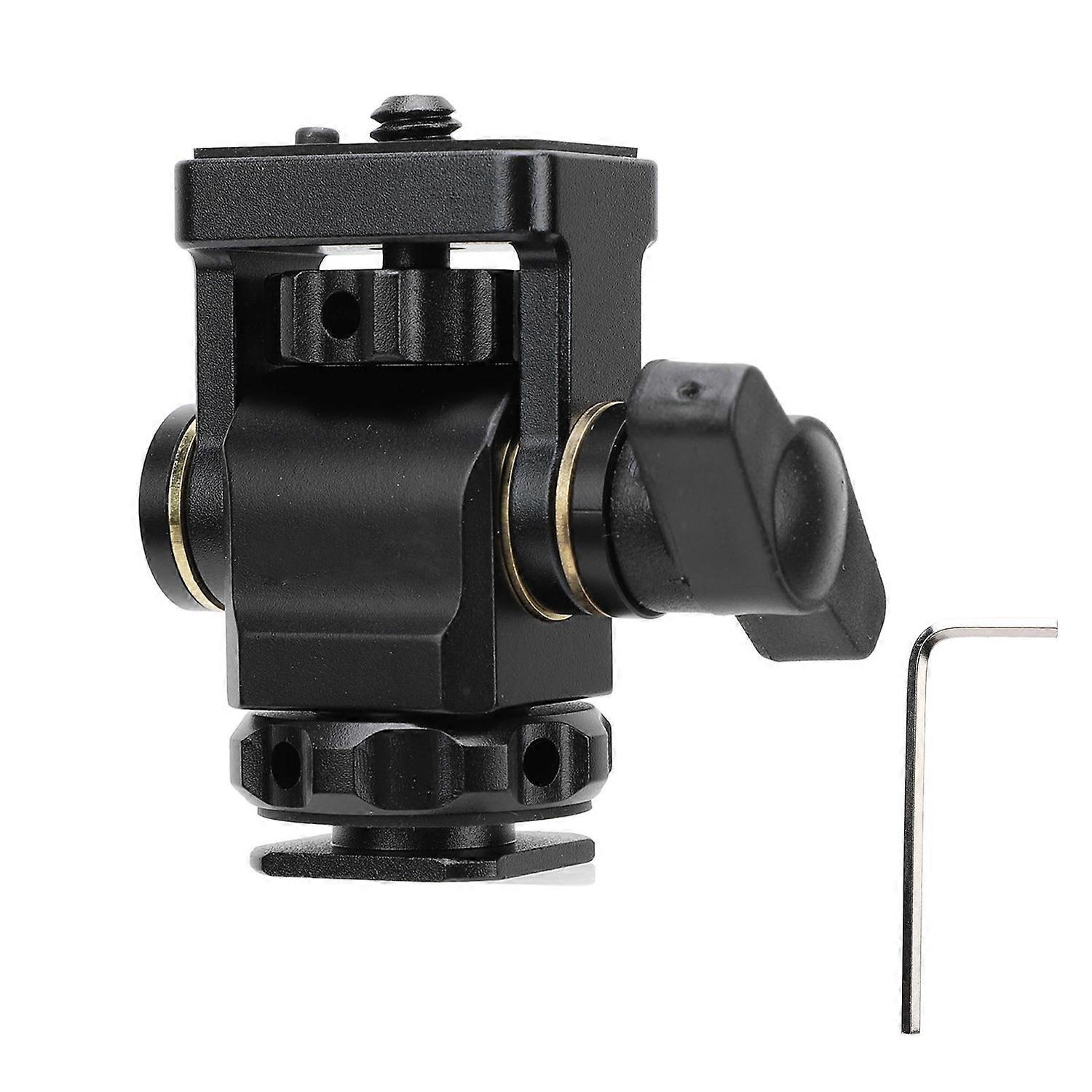 Camera Display Mount 180 Degree Tilt Camera Field Display Holder with Positioning Pin 1/4 Inch Screw