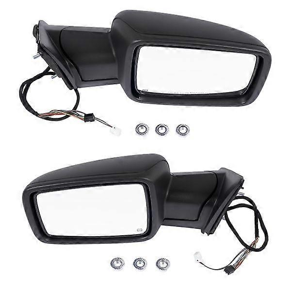 Left & Right Side Mirrors Manual Fold+ Heated+ LED Signal Replacementfor Ram 1500 2500 3500 68231240AI 68231241AI NO.6358