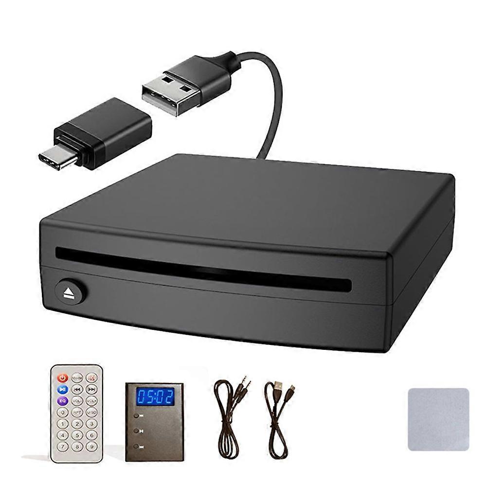 CD Drive Player External Via USB Port Universal CD Player for Car Car Truck Upgrade with Audio Adapter External CD Drive